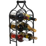 Porte - bouteille de vin en fer porte - bouteilles de table 46x24 cm casier  vin de comptoir porte - ...