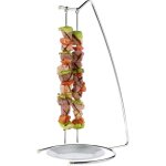 Porte - brochettes 2 places en inox - pour présentation et flambage - qualité supérieure Porte - brochettes 2 places en inox - pour présentation et flambage - qualité supérieure