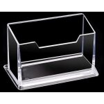 Porte - cartes de visite transparent �pais de qualit� sup�rieure - bo�te de rangement pour cartes de ...
