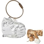 Porte - cl�s bouteille transparente pour r�cup�rer les poils de chat, souvenir, bo�te de rangement, anneau ...
