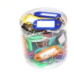 Porte cl�s color�, 50pack plastique principales balises clair porte - cl�s �tiquettes � bagages pour ...