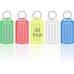 Porte cl� etiquette porte clef 50 pi�ces 5 couleurs porte clef etiquette papier avec �tiquettes vierges ...