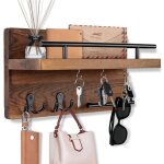 Porte - cl�s mural d�coratif avec 5 crochets � cl�s, porte - cl�s mural pour mur avec porte - cl�s de ...