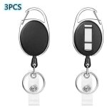 Porte - cls yoyo enrouleur rtractable longueur 65 cm avec ressort renforc et cordon rsistant, pour ...