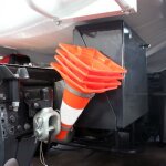Porte - c�nes de signalisation pour camion - accessorio inox per veicoli commerciali