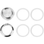 Porte coulissante en verre de douche, poigne ronde en acier inoxydable, bouton de traction de porte ...