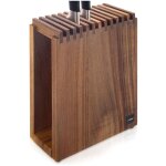Porte couteaux en bois avec compartiments