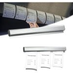 Porte commande fiche bons billets - rail de billetterie mural en aluminium pour tickets caisse barre ...