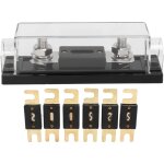 Porte - fusibles audio de voiture, systme vido 150a, jeu de blocs de fusibles anl avec 6 fusibles pour ...