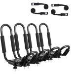 Vevor porte - kayak pour toit 2 paires, galerie de toit en acier allie, barres de toit souples en j, ... Vevor porte - kayak pour toit 2 paires, galerie de toit en acier allie, barres de toit souples en j, ...