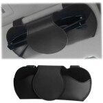 Porte lunettes pour pare soleil voitures, etui lunettes pour voiture cuir pu, magn�tique support lunettes ...
