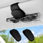 Porte lunettes de voiture, 2 porte - lunettes de soleil de voiture en cuir pu magntique port de lunettes ...