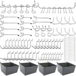 Porte - outils de crochets pour panneaux perfor�s ? 80 pi�ces ? fer nickel� r�sistant � la corrosion ...