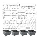 Porte - outils de crochets pour panneaux perfors avec bacs, verrous  chevilles, pour organiser divers ...
