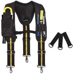 Porte - outils pour homme - bretelles tr�s r�sistantes - sac d'�lectricien avec support lombaire pour ...
