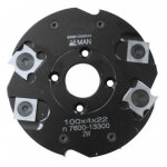 Porte - outils � rainer pour assemblage � lamelle d. 100 x 3, 96 x al. 22 mm dents 4v4 - leman