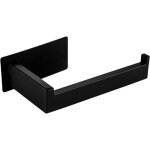 Porte - papier toilette, sans perage, en acier inoxydable sus 304, autocollant, carr, noir mat, pour ...