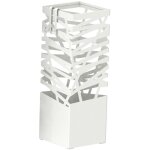 Porte - parapluies design - blanc - 15x15x43 cm