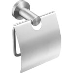 Porte - rouleau de papier toilette avec couvercle, support de papier toilette bross�, tr�filage en acier ...
