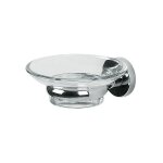 Spirella - porte savon � fixer verre & acier chrom� atlantic transparent