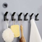 Porte - serviettes sans per�age, crochet porte - serviettes, support mural 6 pi�ces, crochets autocollants ...