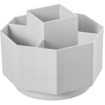 Porte - stylo rotatif en plastique, support de rangement de papeterie de bureau, porte - stylo de rangement ...