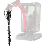 Porte - tari�re mandrin hydraulique avec tari�re de �150 mm longueur 1000 mm pour mini - pelle mw tools ...