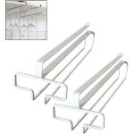 Porte - verre � vin suspendu jusqu'� 4 verres (2 pi�ces, blanc)