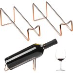 Porte vin indpendant de 2 pices, porte - bouteille lgant, petit porte - vin en mtal, porte - vin ...