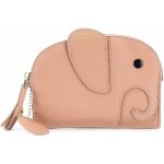 Portefeuille  fermeture clair pour femmes en peau de vache (rose) fei yu