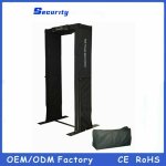 Portique securite portable demontable detection metal gare aeroport magasin detecteur metaux - noir