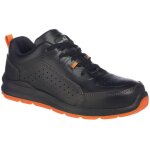 Portwest - compositelite perforated safety trainer s1p - 43 - noir / orange Portwest - compositelite perforated safety trainer s1p - 43 - noir / orange