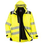 Portwest - blouson 3 en 1 haute visibilit� imperm�able pw3 jaune / noir l
