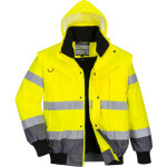 Portwest - blouson haute visibilit� 3 en 1 manches amovibles bicolore jaune / marine 6xl