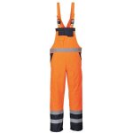 Portwest - cotte � bretelles haute visibilit� bicolore matelass�e orange xl