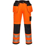 Portwest - pantalon pw3 stretch holster haute - visibilit� orange / noir 3xl - fr(56) - uk(46)