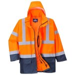 Portwest - parka 5 en 1 imperm�able haute visibilit� essentiel orange / marine s