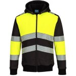 Sweat à capuche dhiver zippé pw3 class 1 - xl - jaune / noir - portwest Sweat à capuche dhiver zippé pw3 class 1 - xl - jaune / noir - portwest