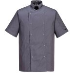 Veste de cuisine cumbria couleur : gris ardoise taille s portwest Veste de cuisine cumbria couleur : gris ardoise taille s portwest
