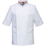 Veste cuisine manches courtes maille respirable portwest blanc xxl Veste cuisine manches courtes maille respirable portwest blanc xxl