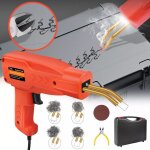 Poste � souder auto kit de r�paration plastique soudage + 800 agrafes pare - chocs automobile