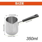 Pot de de cire � long manche bougie savon fondant cire parfum�e fond en m�tal pichet � caf� latte lait ...