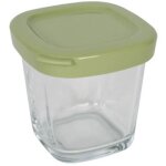 Pot et couvercle vert