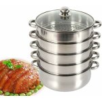 Pot de cuisson � insert vapeur � 5 niveaux 28cm cuiseur vapeur insert vapeur en acier inoxydable pour ...