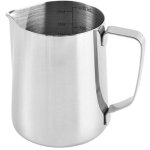 Pot � lait 350ml acier inoxydable pichet � lait moussant avec la ligne de mesure pour faire des cappuccino ...