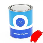 Pot de peinture 1l couleur rouge pour carrosserie compatible avec manitou