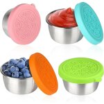 Pot de yaourt - gobelet  crales 2 en 1 - quatre couleurs