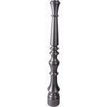 Poteau estamp� pour 1�re marche - hauteur 760mm base ronde �95mm - acier tourn� - � visser - deco fer ...