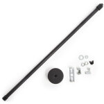 Poteau extensible de suspension rail spots led 50 ? 100cm - noir