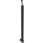 Poteau pour garde - corps - aluminium noir - 97. 9 - 103. 9cm de haut - avec 5 supports de tubes bien ...